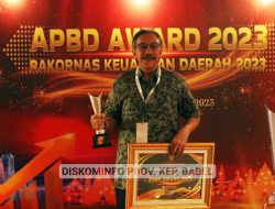 Pemprov Babel Terima Penghargaan APBD Award 2023