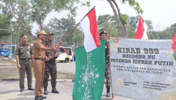 Suganda Lepas Peserta Kirab 999 Bendera