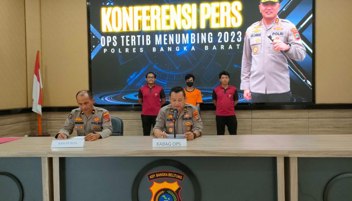 Polres Bangka Barat Terbitkan 14 LP, 11 Tersangka