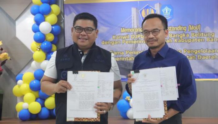 Pemkab Bangka MoU Dengan Kanwil DJPB Babel