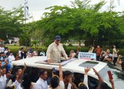 Sejak Siang Hingga Sore, Simpatisan Sabar Tunggu Kedatangan Prabowo