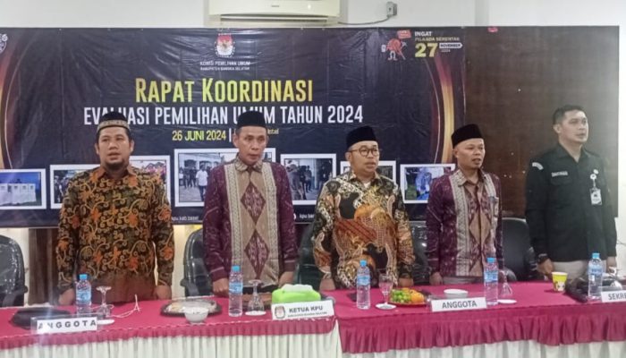 Muhidin Buka Rakor Evaluasi Pelaksanaan Pemilu 2024