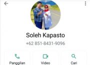 Akun WhatsApp Soleh Kapasto Memakan Satu Korban