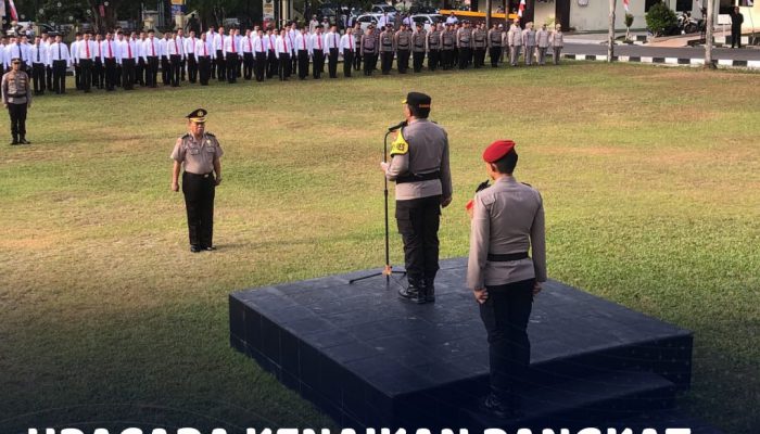 Perwira Polisi Ini Naik Pangkat Satu Tingkat