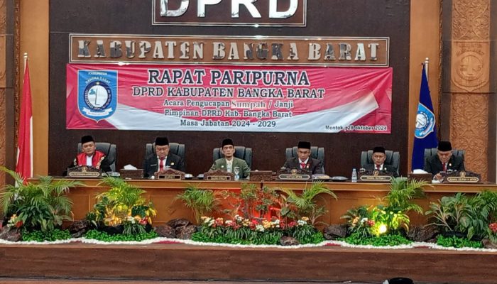 Ini Pimpinan Definitif DPRD Bangka Barat, Badri Tetap Ketua