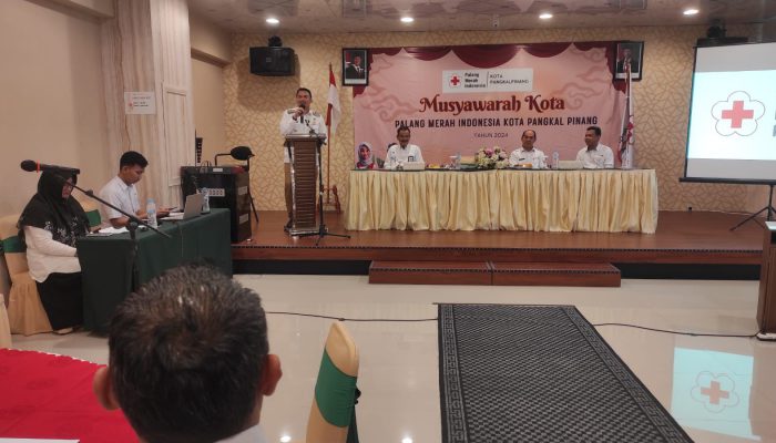 Budi Buka Musyawarah Kota PMI Pangkalpinang