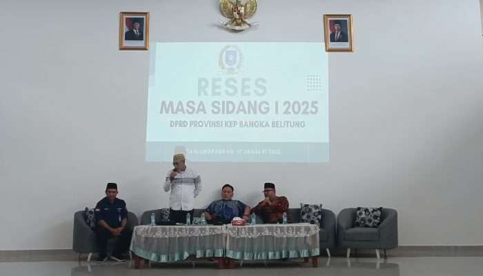 Taufik Mardin dan Edi Nasapta Reses di SMAN 1 Tanjung Pandan