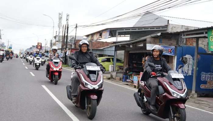 Puluhan New Honda PCX 160 Resmi Mengaspal di Babel