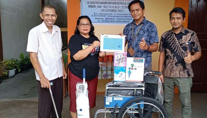 Salurkan Alat Kesehatan untuk Yayasan Bina Citra Kundur