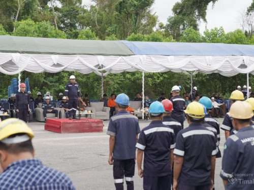 PT Timah Area Bangka Utara, Gelar Apel Hingga Bagi Sembako untuk Masyarakat