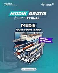 PT Timah Fasilitasi Mudik Gratis