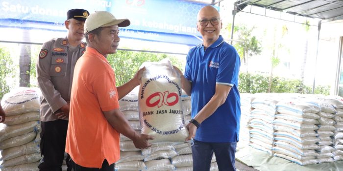 Bank Saqu Salurkan Bantuan 16 Ton Beras