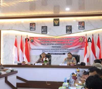 Polres Bangka Sambut Kunjungan Tim Sespim Lemdiklat Polri