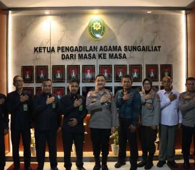 Kapolres Bangka Kunjungi Pengadilan Agama Sungailiat