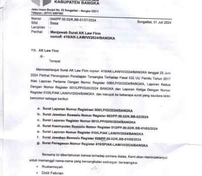 Mantan Ketua Bawaslu Bangka Kini Jadi Tersangka, Ini Kronologis Perkara Yang Menjeratnya