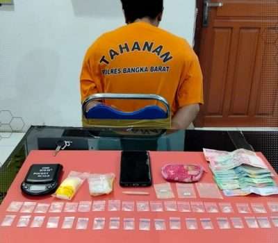 Polres Ungkap Peredaran 40 Paket Sabu