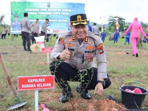 Polres Basel Dukung Program Ketahanan Bumi Serumpun Sebalai