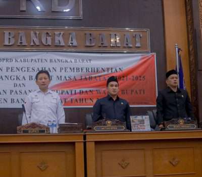 Markus-Yus Derahman Resmi Ditetapkan Sebagai Bupati dan Wakil Bupati Bangka Barat