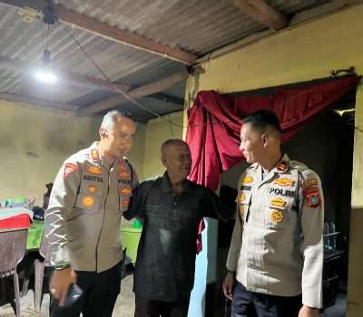 Wujud Penghormatan dan Kepedulian, Kapolres Silaturahmi ke Rumah Satpam Tertua di Mentok