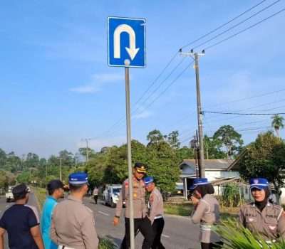 Tikungan Maut Kranggan Akhirnya Dipasangi Rambu Lalulintas