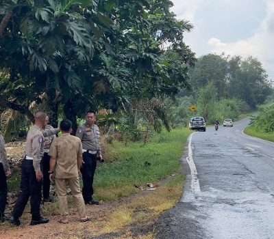 Dirlantas Survey Ruas Jalan Pangkalpinang-Mentok, Wilayah Ini Rawan Laka Lantas
