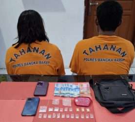 Pasutri Ini Kedapatan Simpan Sabu dan Ekstasi