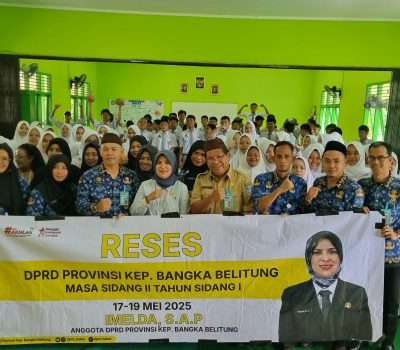 Imelda Siap Bantu Kebutuhan Mendesak SMAN 1 Merawang