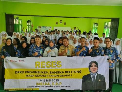 Imelda Siap Bantu Kebutuhan Mendesak SMAN 1 Merawang