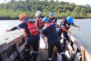 Restocking Ratusan Kepiting Bakau