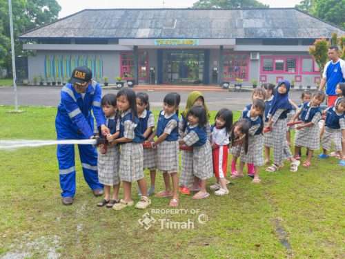 Murid TK Diberikan Edukasi Bahaya Api Sejak Dini