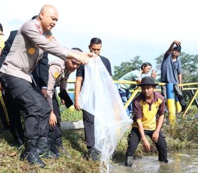 Kembali Tebar 5.500 Bibit Ikan