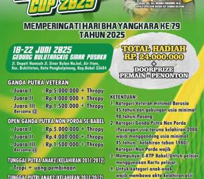 Turnamen Badminton Bhayangkara Cup 2025 Segera Digelar, Catat Tanggalnya!