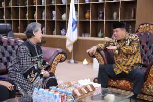 Sambut Kedatangan Ketua Pengadilan Tinggi