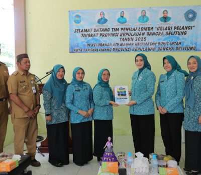 Tinjau Penilaian Lomba HKG di Kelurahan Air Mawar