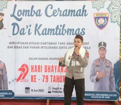 Polda Babel Gelar Lomba Ceramah Da’i Kamtibmas Antar Personel