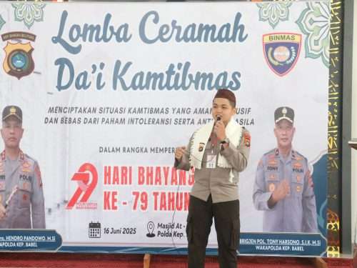 Polda Babel Gelar Lomba Ceramah Da’i Kamtibmas Antar Personel
