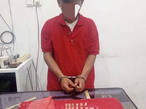 Pemuda Mantung Ditangkap Polisi, Belasan Paket Sabu Diamankan