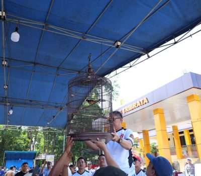 Ratusan Burung Meriahkan Kicau Mania Polda Babel