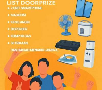 Berhadiah Smartphone dan Peralatan Rumah Tangga