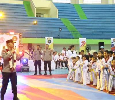 Ratusan Atlit Ikuti Kejuaraan Taekwondo Bhayangkara Presisi