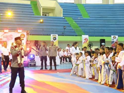 Ratusan Atlit Ikuti Kejuaraan Taekwondo Bhayangkara Presisi