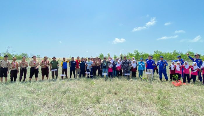 Bersama HNSI, PT Timah Kembali Tanam Ribuan Mangrove di Nelayan II Sungailiat