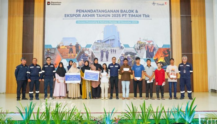 PT TIMAH Bantu Fasilitas Belajar TPA Bunayya di Desa Belo Laut