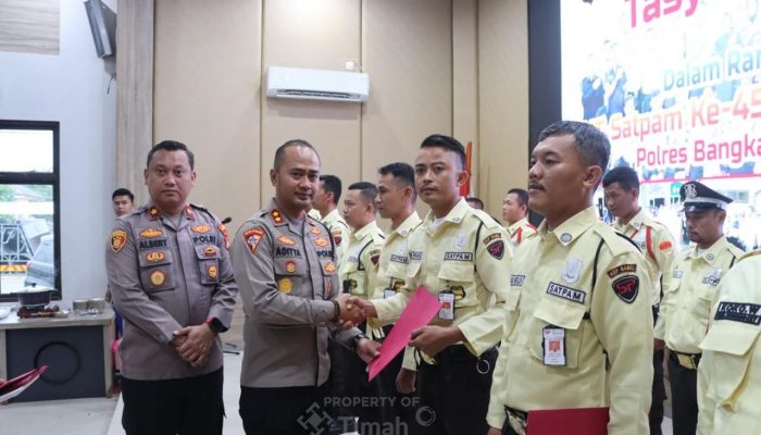 Komitmen Jaga Keamanan, Diberikan Penghargaan di Moment HUT ke-45 Satpam