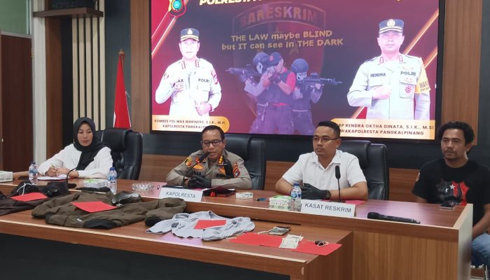Polresta Pangkalpinang Tangkap Begal Payudara