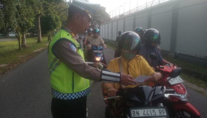 Pengendara di Mentok Kaget Dikejar Polantas, Ternyata Diberi Peluang Jadi Perwira Polri