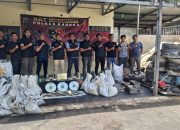 Tempat Peleburan Timah di Kebun Sawit Digrebeg Polisi