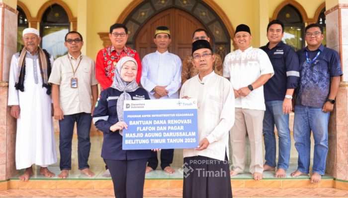PT TIMAH Tbk Dukung Fasilitas Masjid Agung Darussalam
