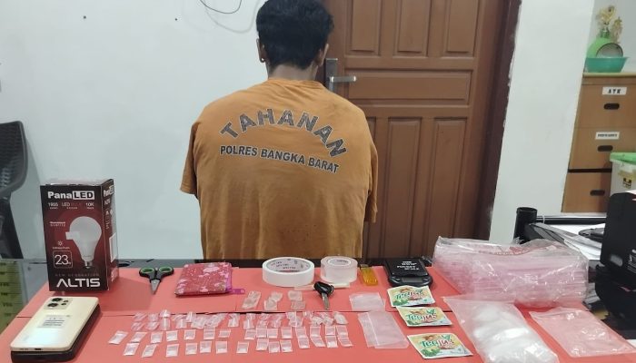 Lagi! Pengedar Sabu di Mentok Ditangkap Polisi