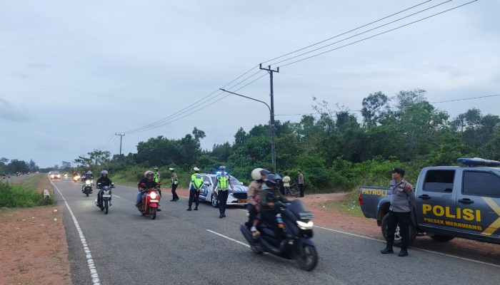 Polisi Bubarkan Balap Liar di Jalan Lintas Timur